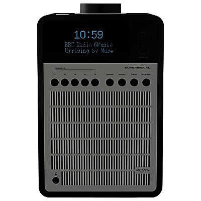 Revo SuperSignal DAB/FM Bluetooth Radio Matt Black/Silver